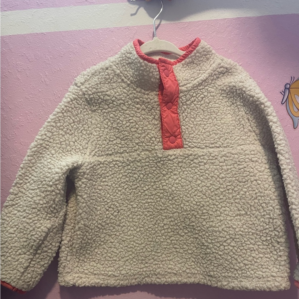 Cozy Cream Fleece Pullover GAP